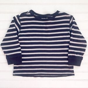 GAP EUC Basic Navy Striped 100% Cotton Long Sleeve Shirt